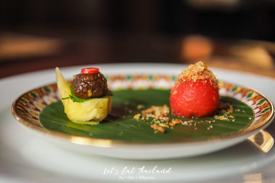 ม้าฮ่อ แตงโมหน้าปลาแห้ง พระยา ไดนิ่ง Praya Dining พระยาพาลาซโซ Praya Palazzo